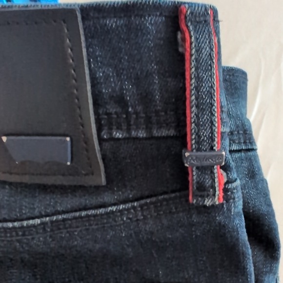 Levi Premium Redloop jean Men 510 Skinny Fit Size W32 L34 Blue Jeans Black Label - Picture 11 of 11